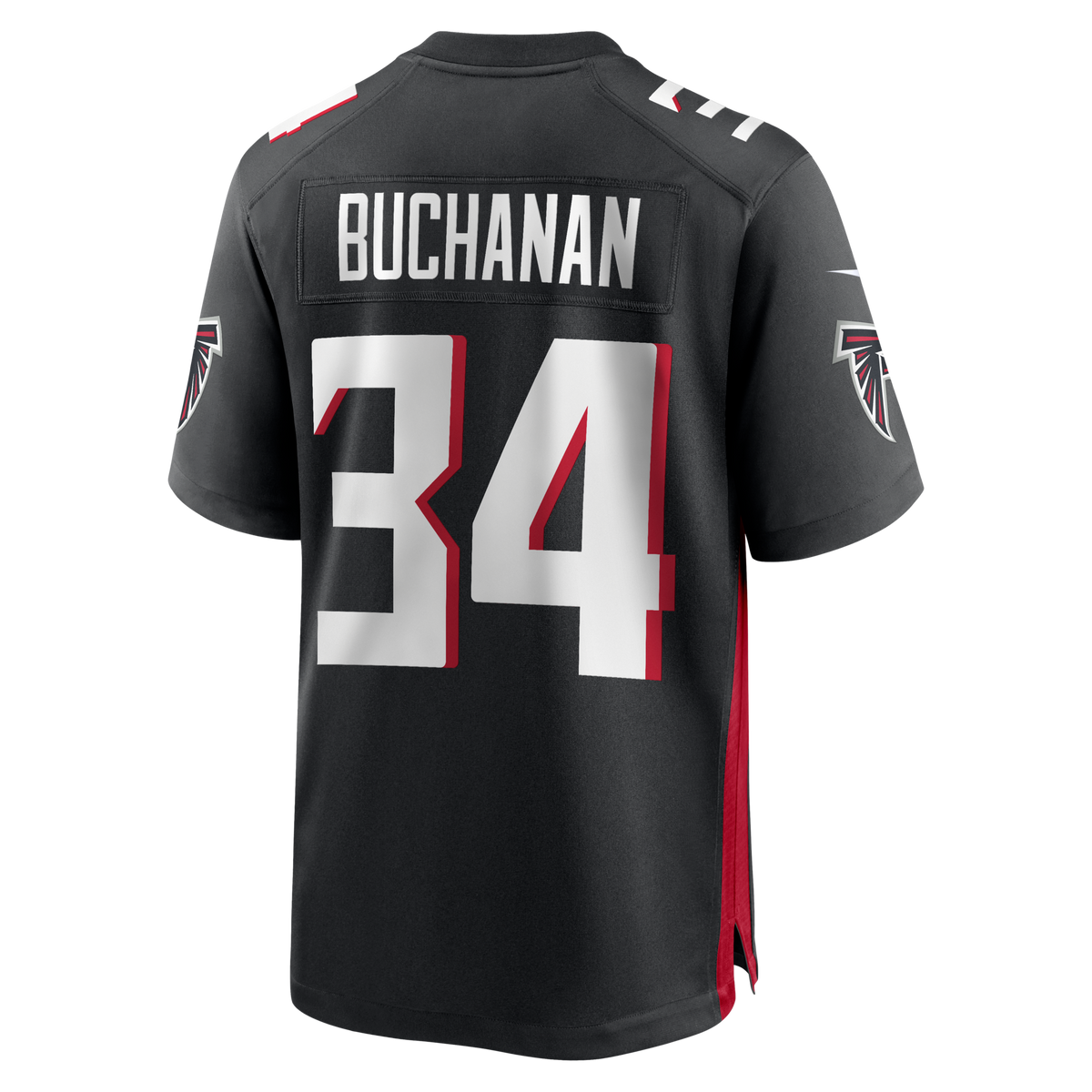 Atlanta Falcons Ray Buchanan Black Game Retired Player Jersey