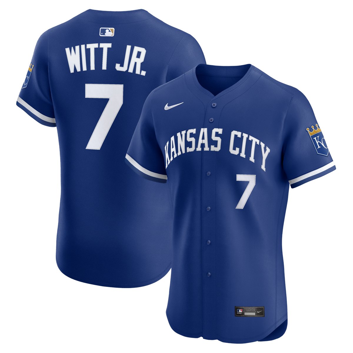 Kansas City Royals Bobby Witt Jr. Royal Alternate 2 Elite Player Jersey