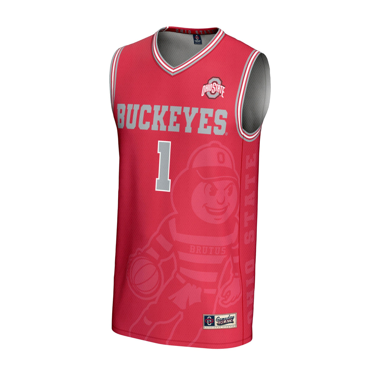 #1 Ohio State Buckeyes GameDay Greats Lightweight Icon Print Basketball Jersey - Scarlet