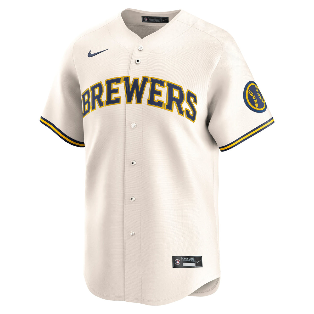 Milwaukee Brewers Cream Home Limited Jersey