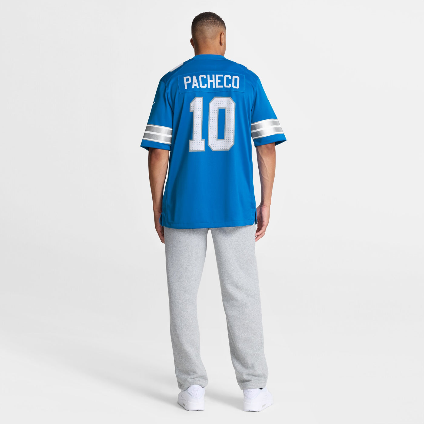 Detroit Lions Isiah Pacheco Nike Blue Team Game Jersey