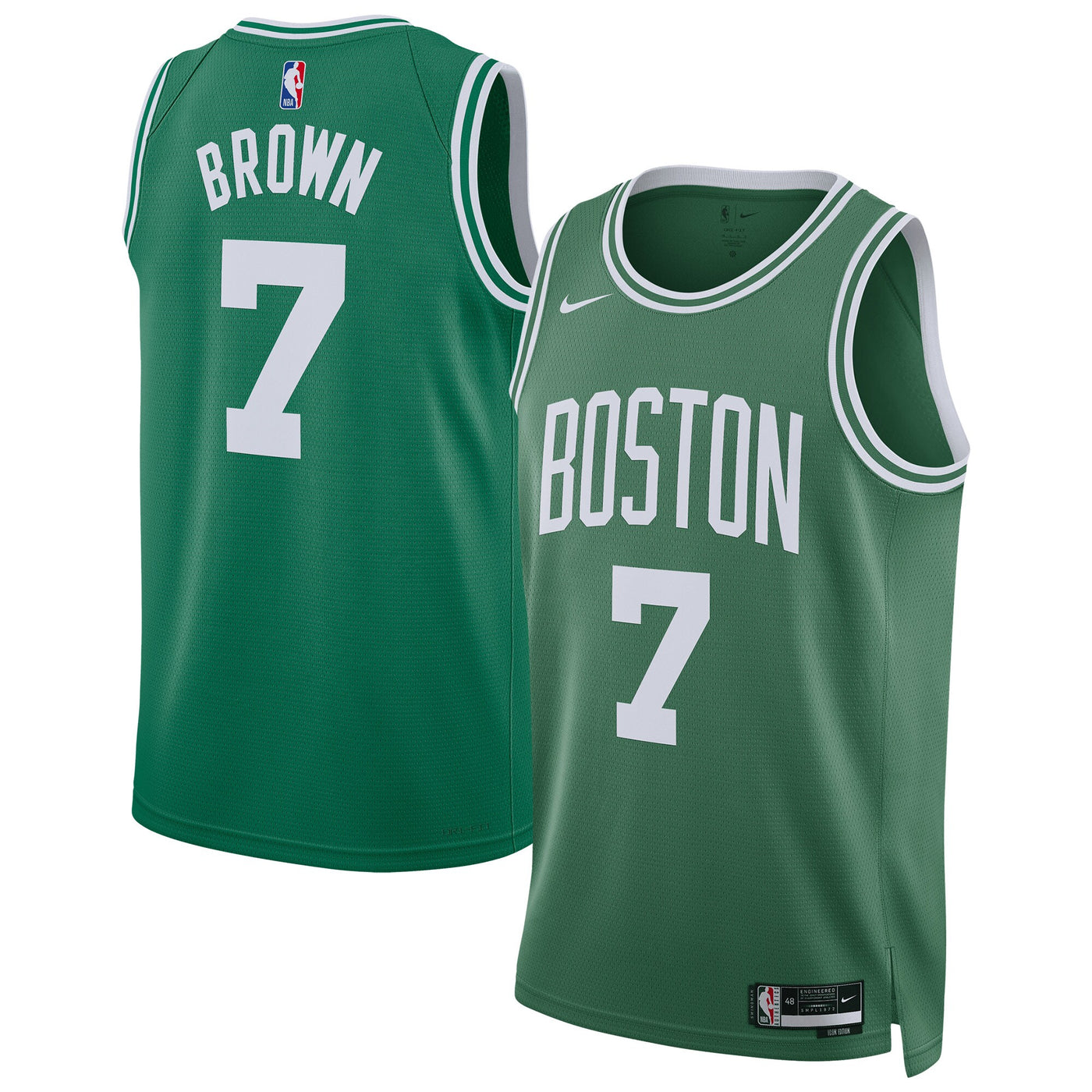 Boston Celtics Nike Replica Icon Swingman Jersey - - Jaylen Brown