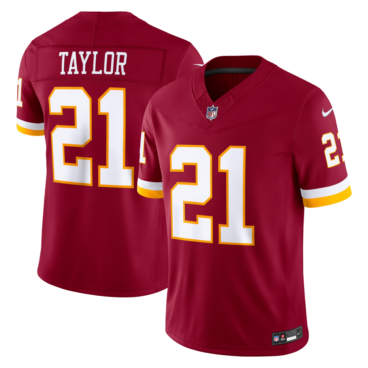 Washington Commanders Sean Taylor Burgundy Team Vapor F.U.S.E. Stitched Retired Limited Jersey