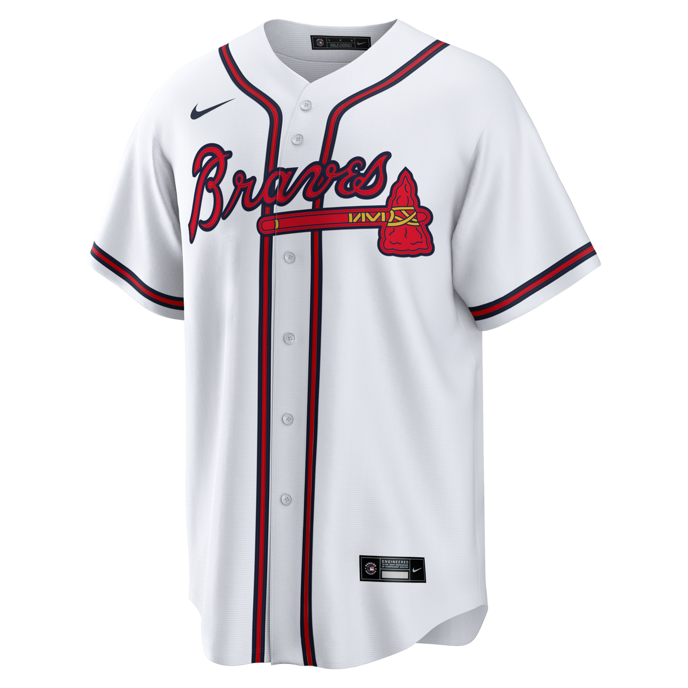 Atlanta Braves Chipper Jones Nike White Home Retired Player Replica Jersey