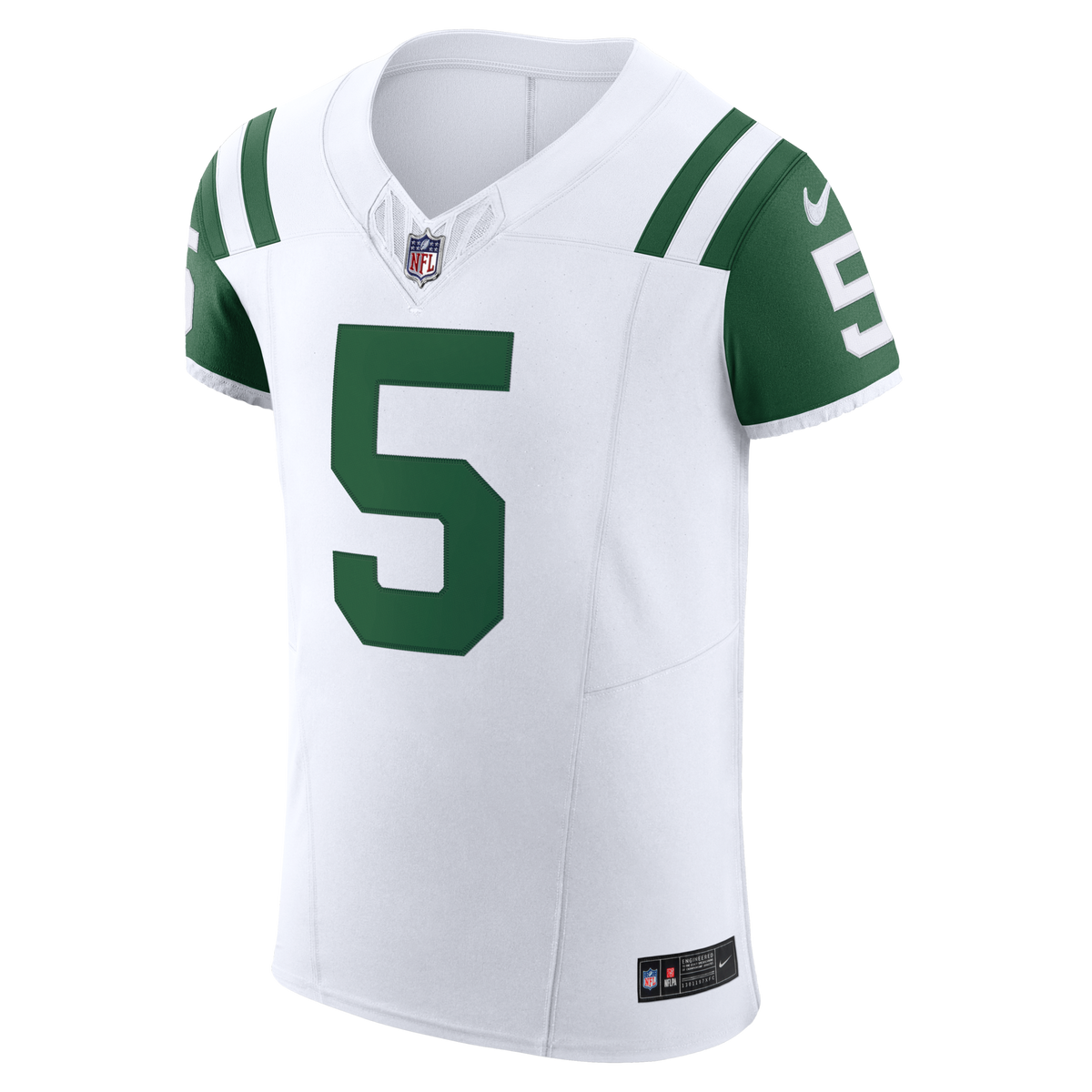 New York Jets Garrett Wilson White Classic Alternate Vapor F.U.S.E. Elite Jersey