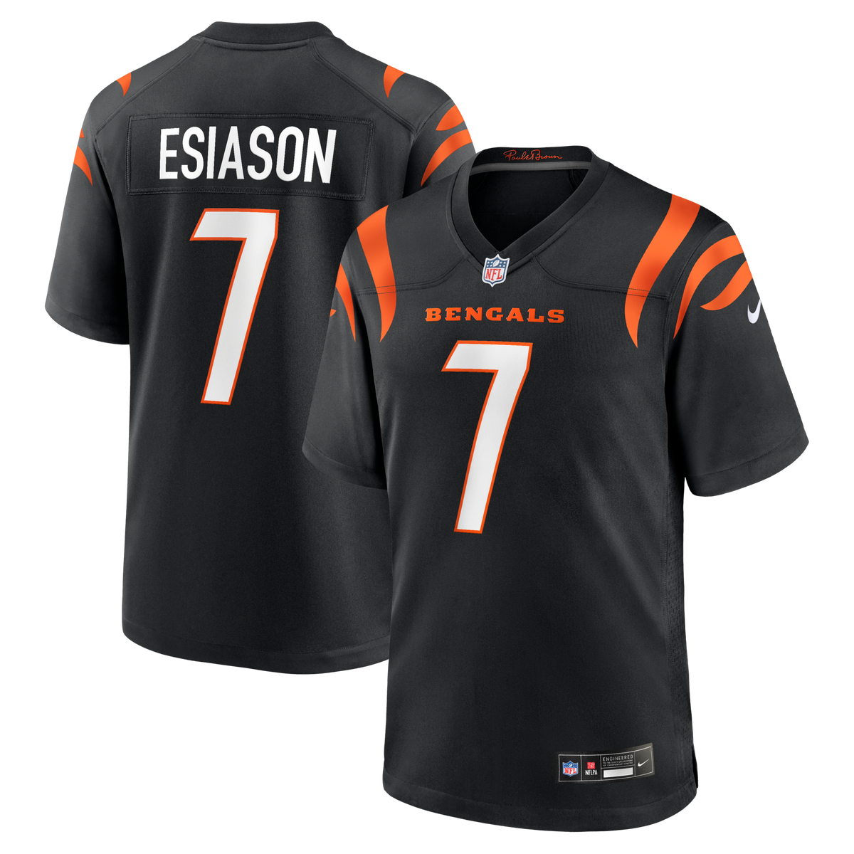 Cincinnati Bengals Boomer Esiason Black Retired Player Jersey
