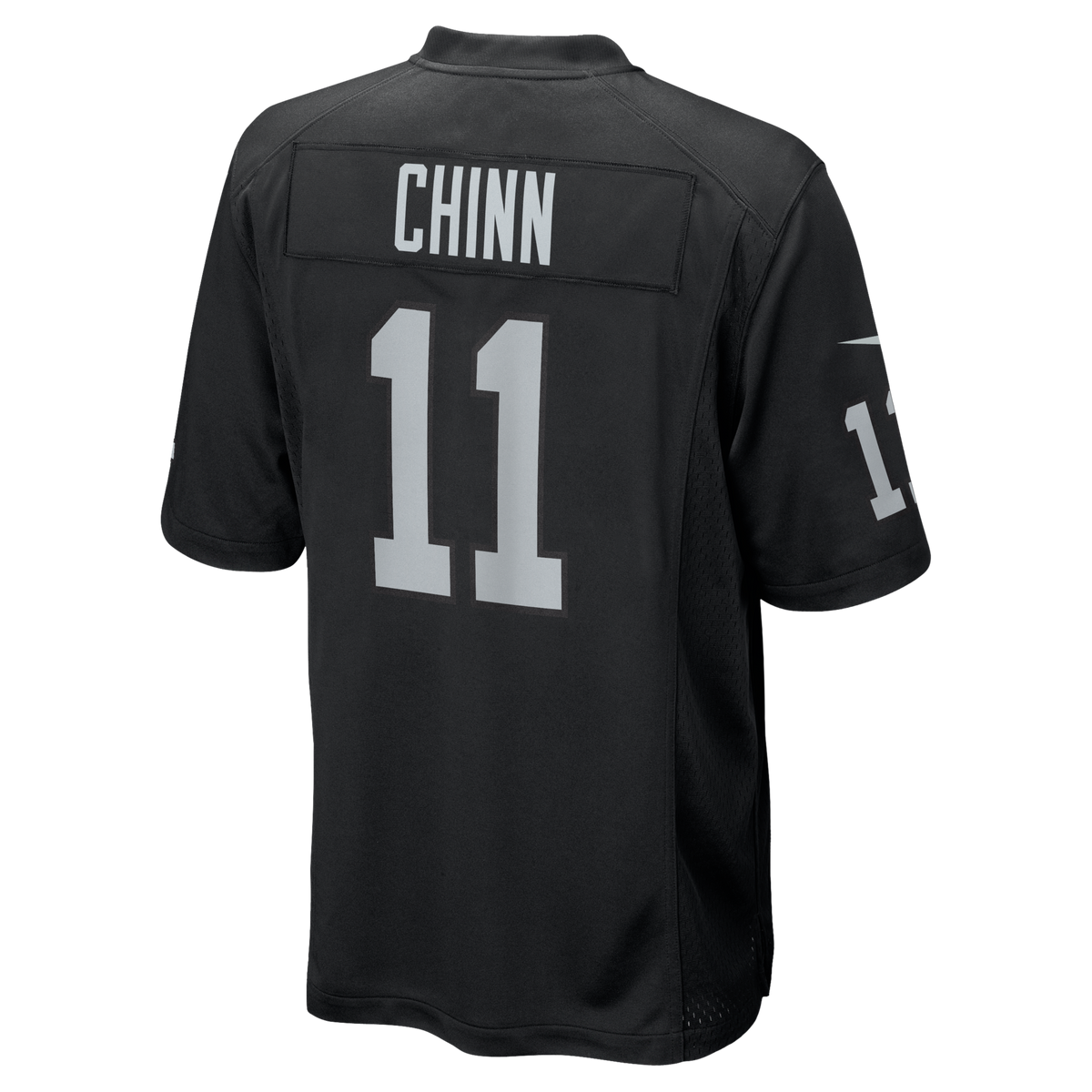 Las Vegas Raiders Jeremy Chinn Black Team Game Jersey