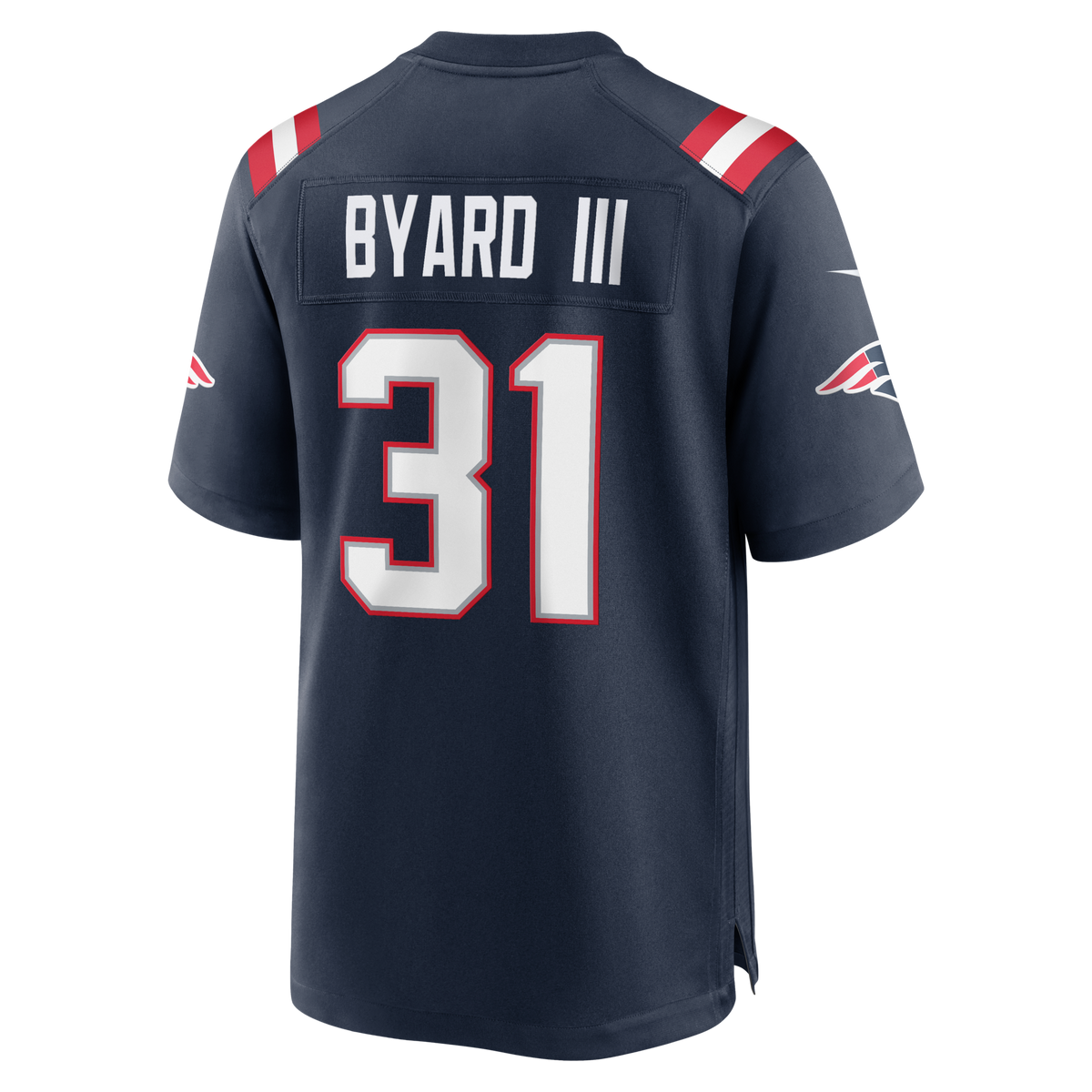 New England Patriots Kevin Byard III Navy Team Game Jersey