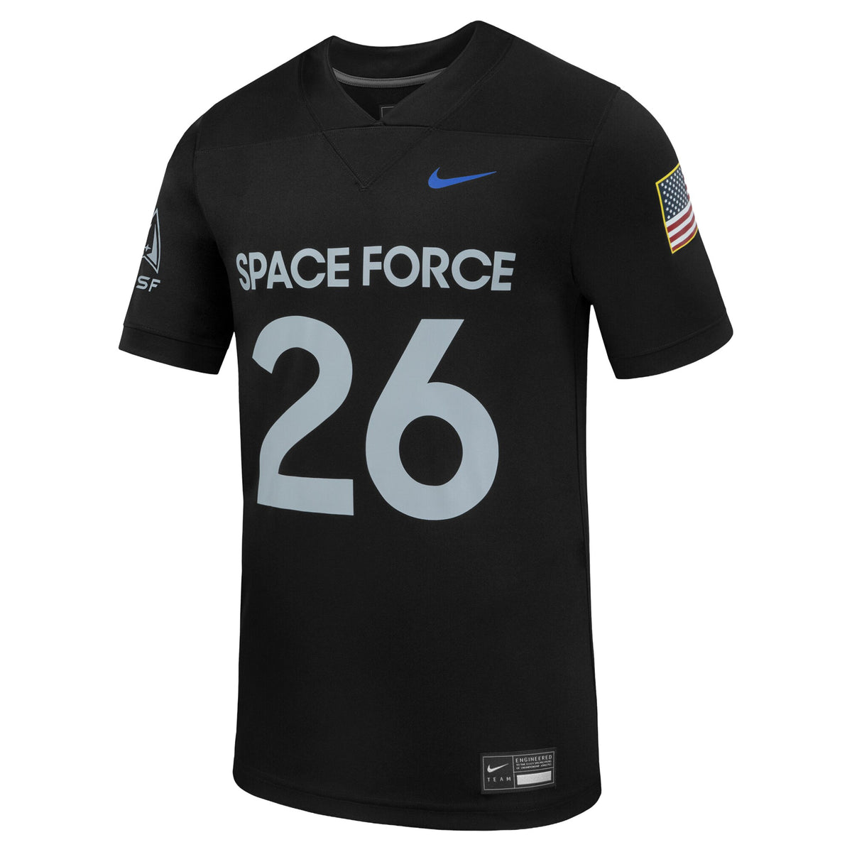 Air Force Falcons Space Force Replica Football Jersey - Black