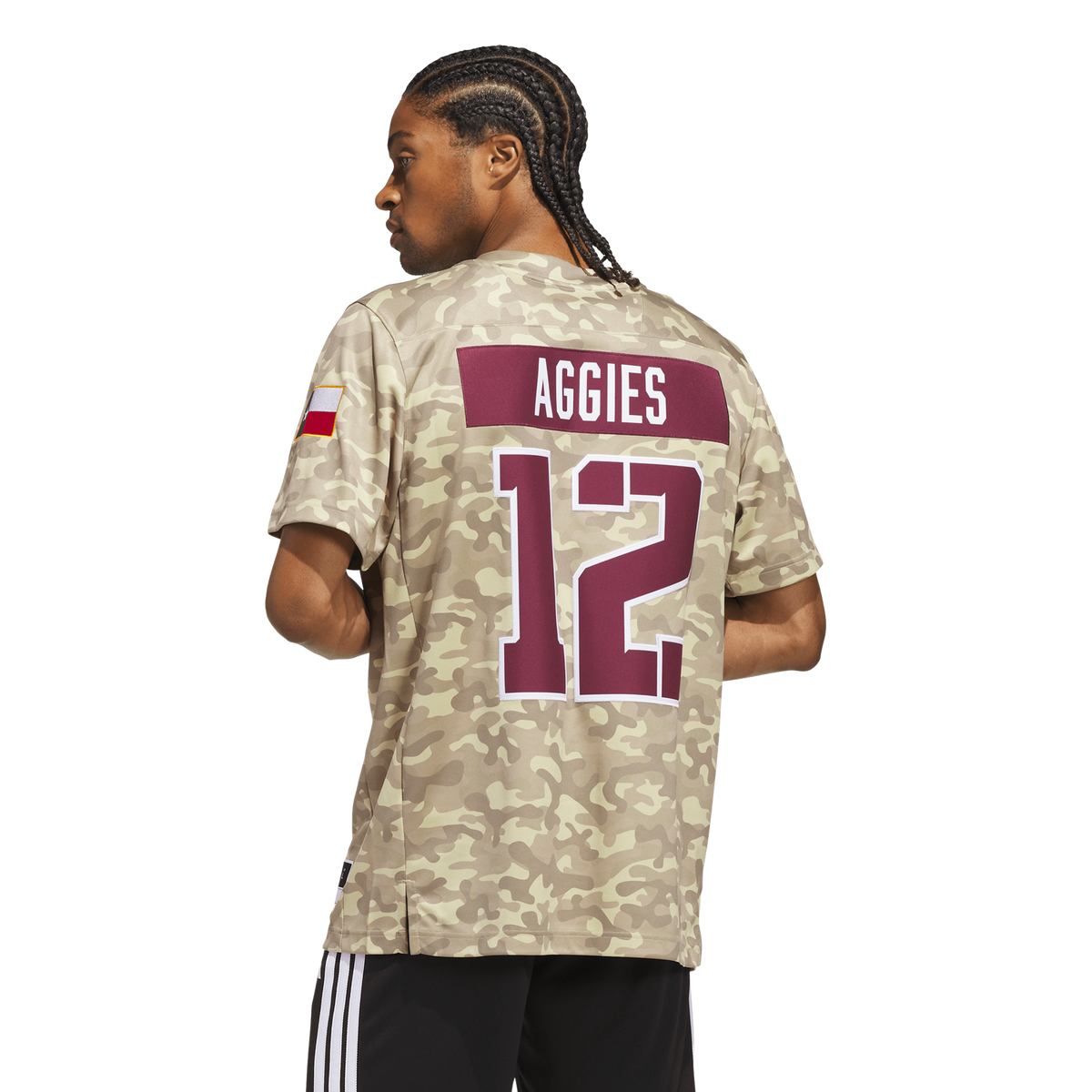 #12 Texas A&M Aggies Honor & Support Premier Strategy Jersey - Beige