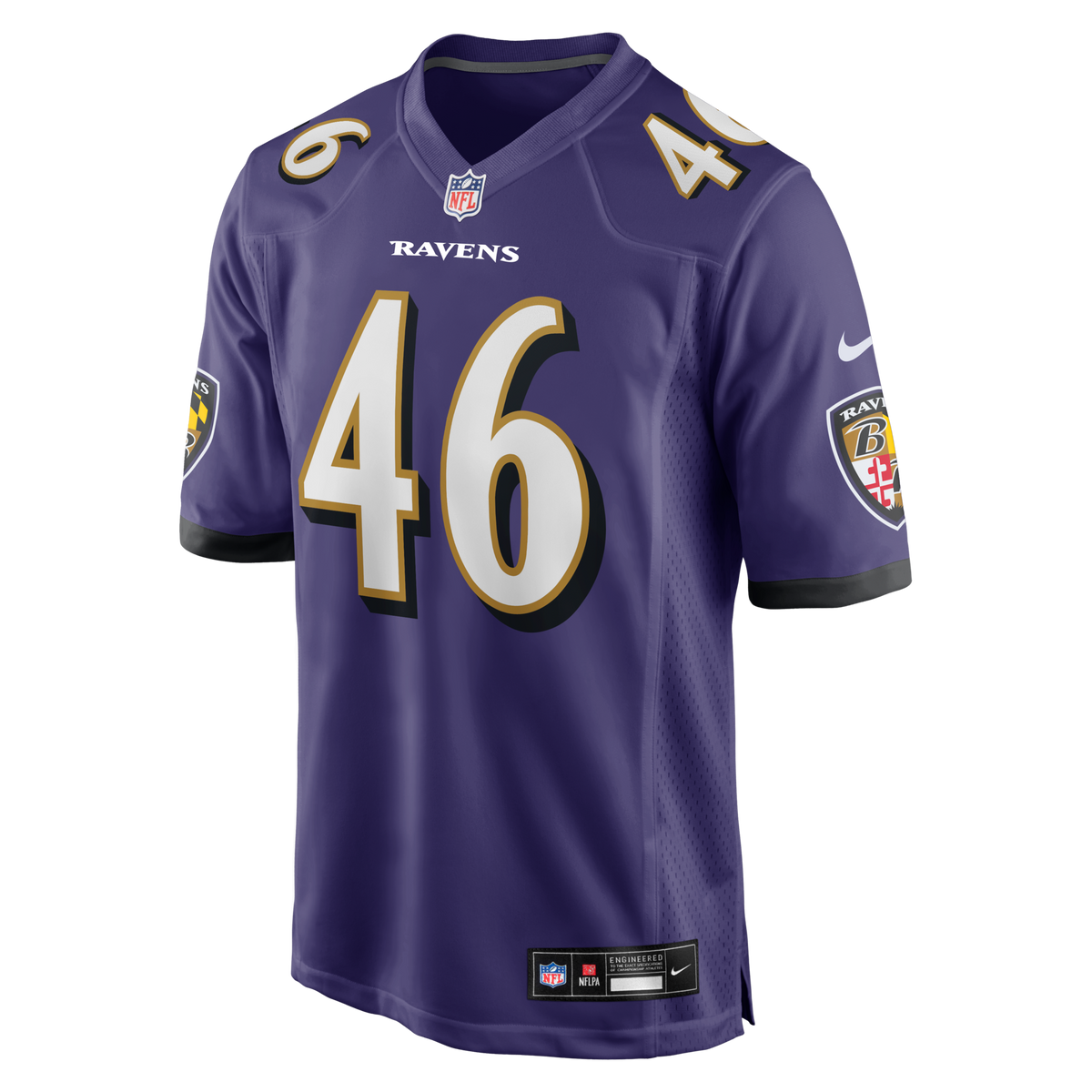 Baltimore Ravens Nick Moore Purple Game Jersey