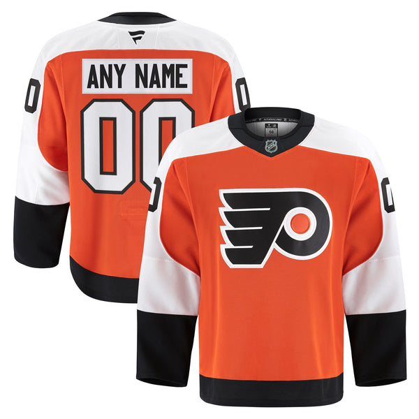 Philadelphia Flyers Fanatics Orange Home Authentic Pro Custom Jersey