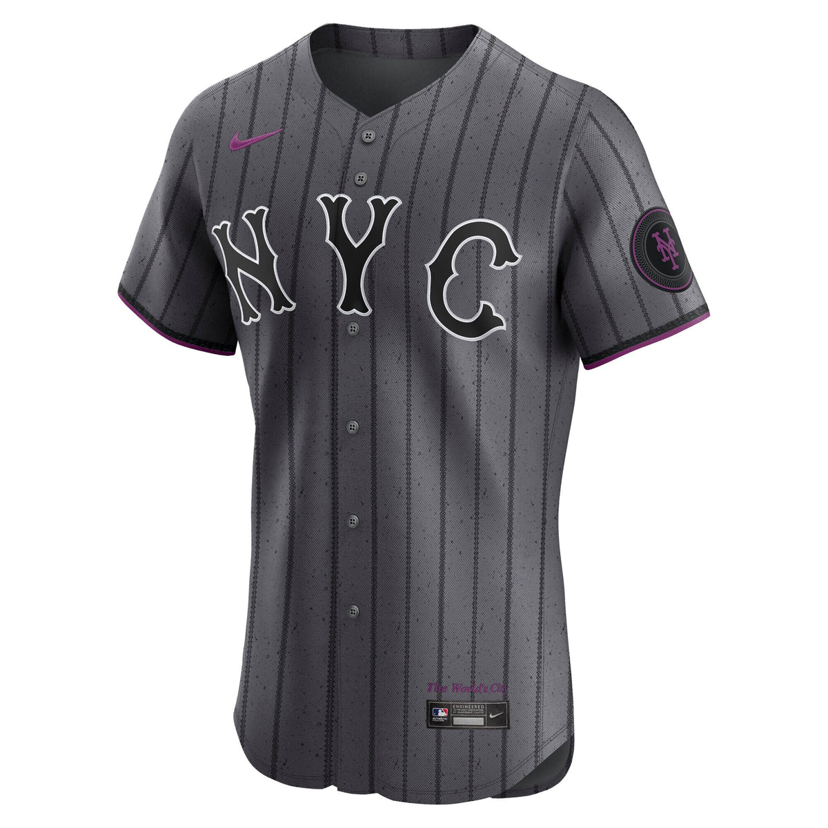 New York Mets Juan Soto Gray City Connect Elite Jersey