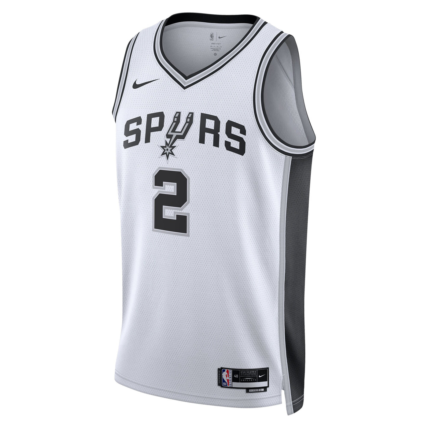 San Antonio Spurs Nike Association Edition Swingman Jersey NBA 2025 First Round Draft Pick - White - Dylan Harper
