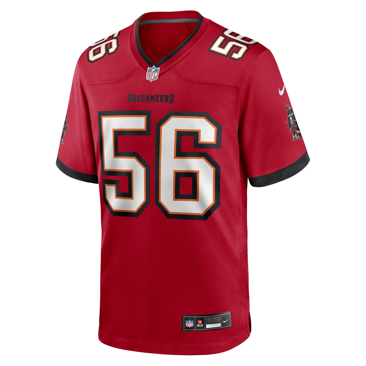 Tampa Bay Buccaneers Benton Whitley Red Team Game Jersey