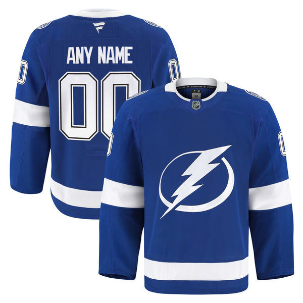 Tampa Bay Lightning Fanatics Blue Home Authentic Pro Custom Jersey