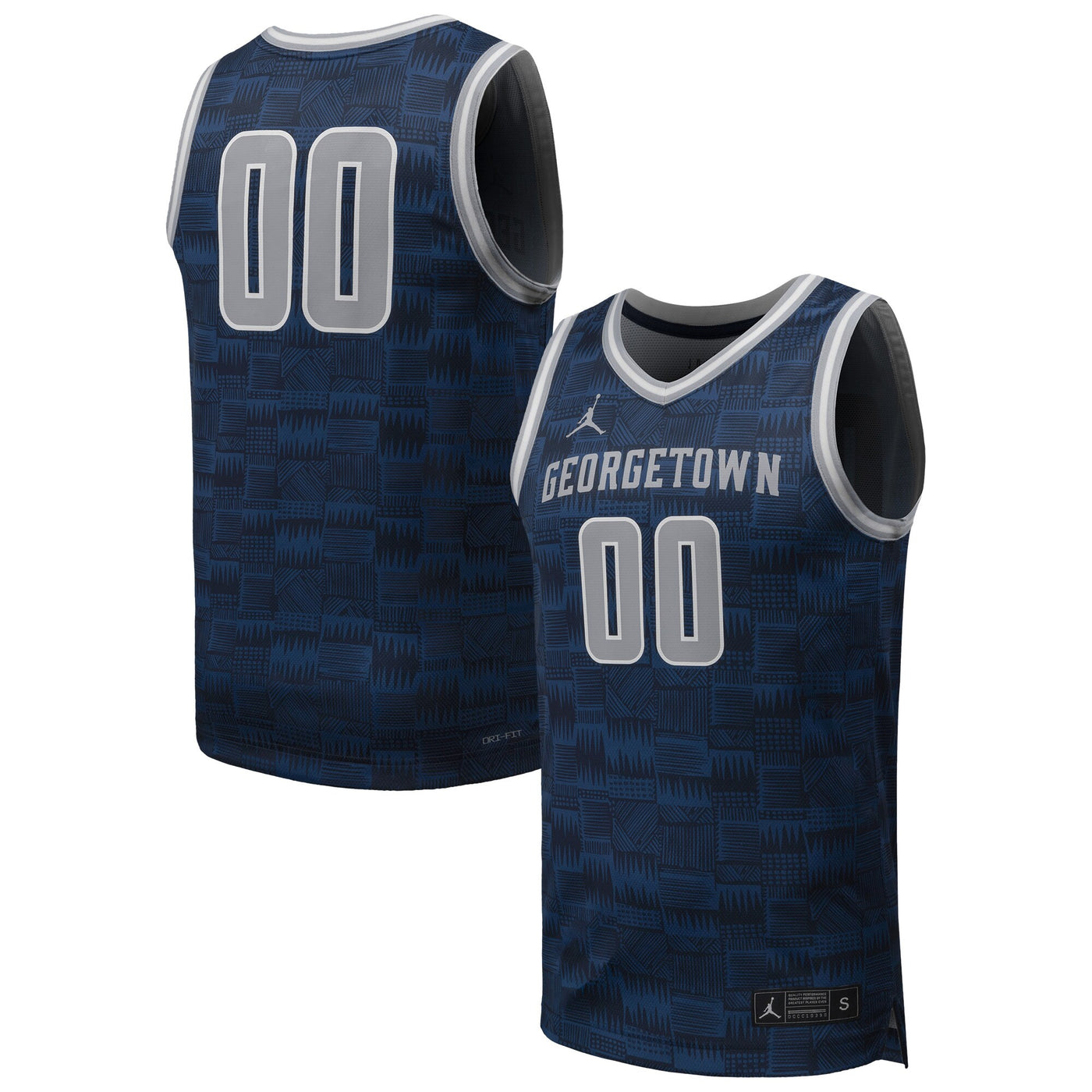 Jordan Brand #00 Navy Georgetown Hoyas Replica Basketball Jersey