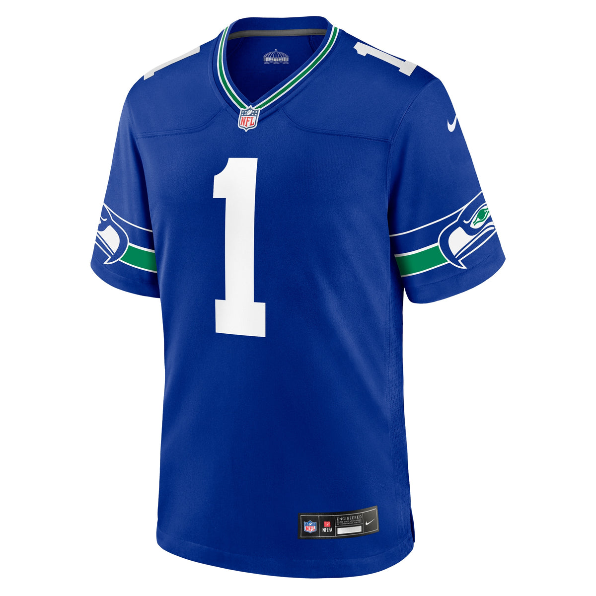 Seattle Seahawks Warren Moon Royal Retired Player Alternate Game Jersey