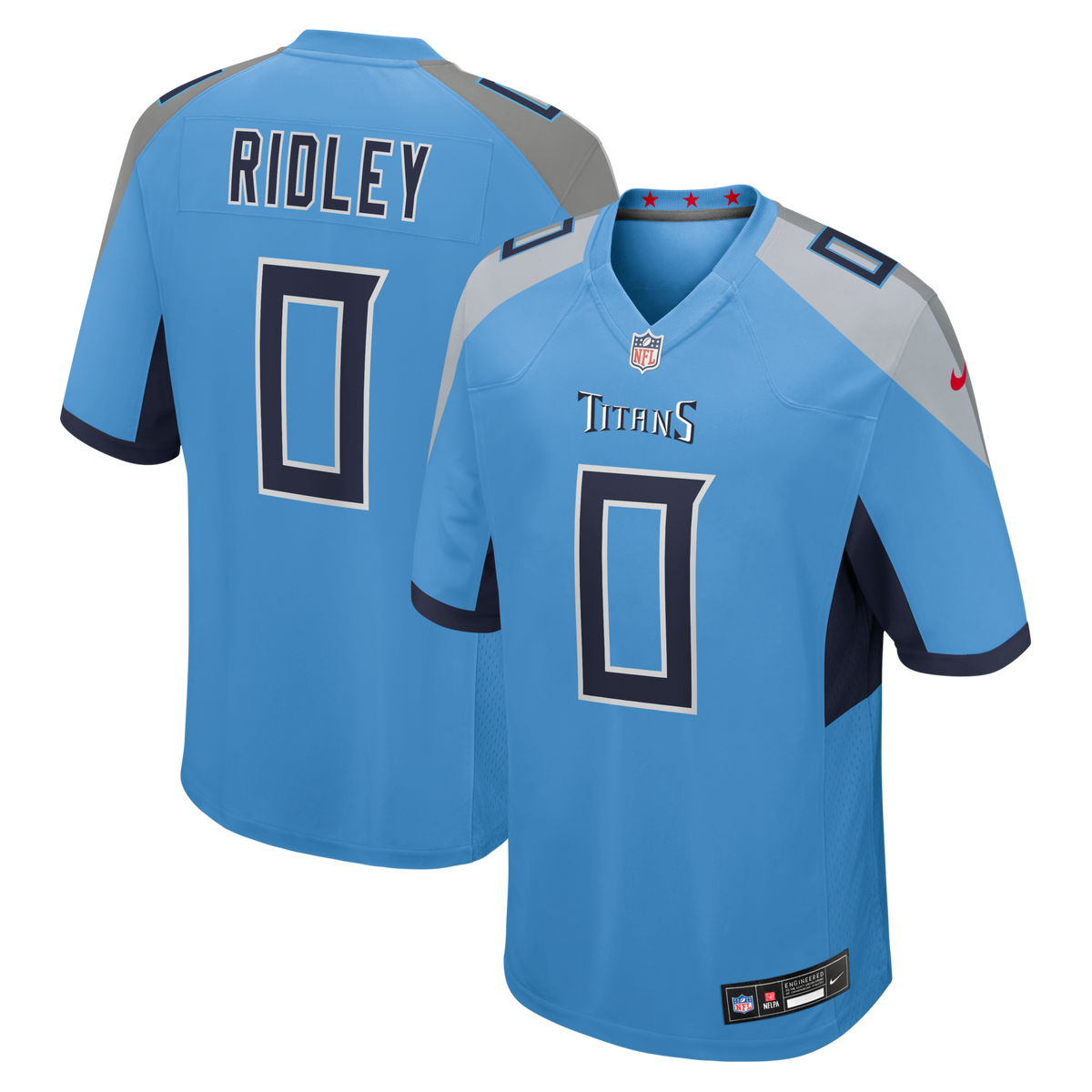 Tennessee Titans Calvin Ridley Light Blue Team Game Jersey