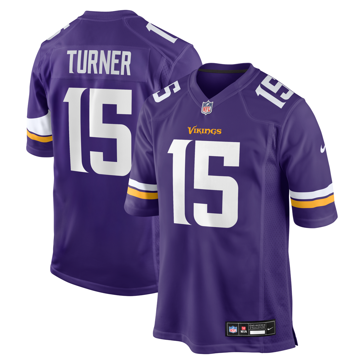 Minnesota Vikings Dallas Turner Purple Game Jersey