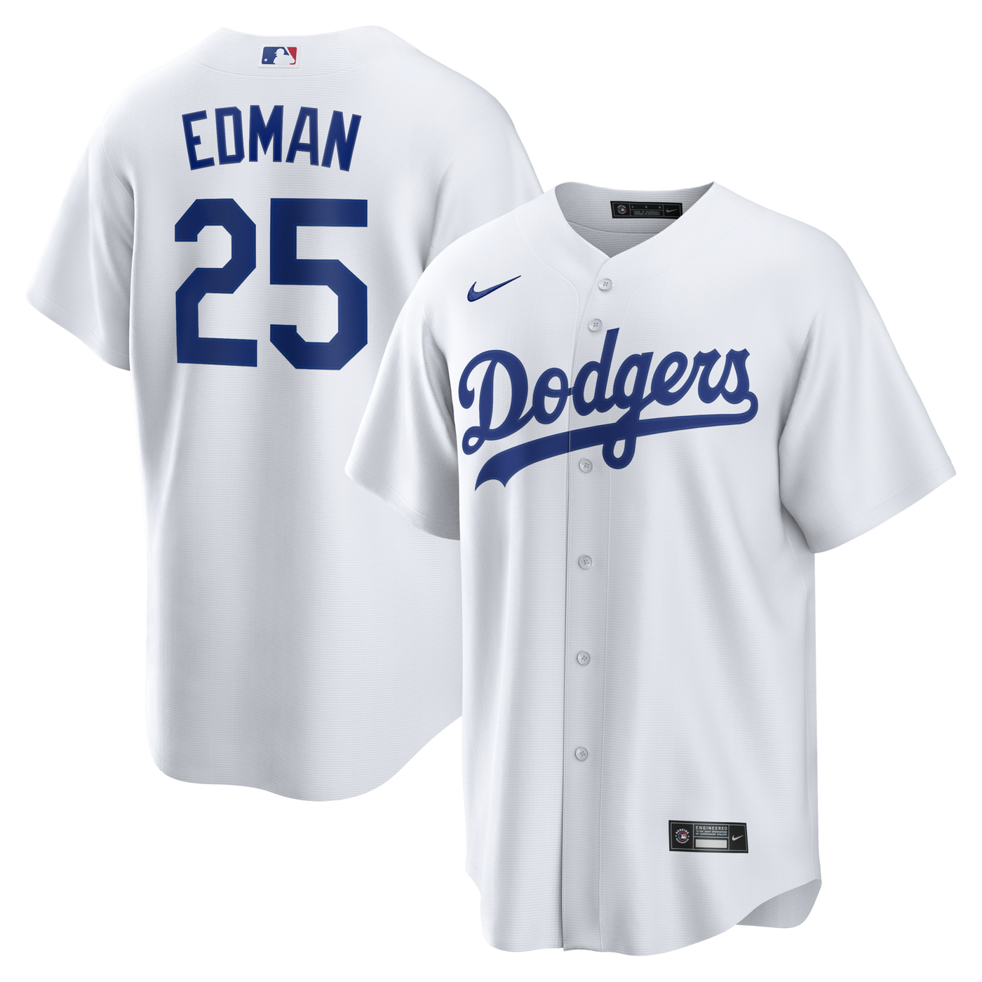 Los Angeles Dodgers Tommy Edman Nike White Home Replica Jersey