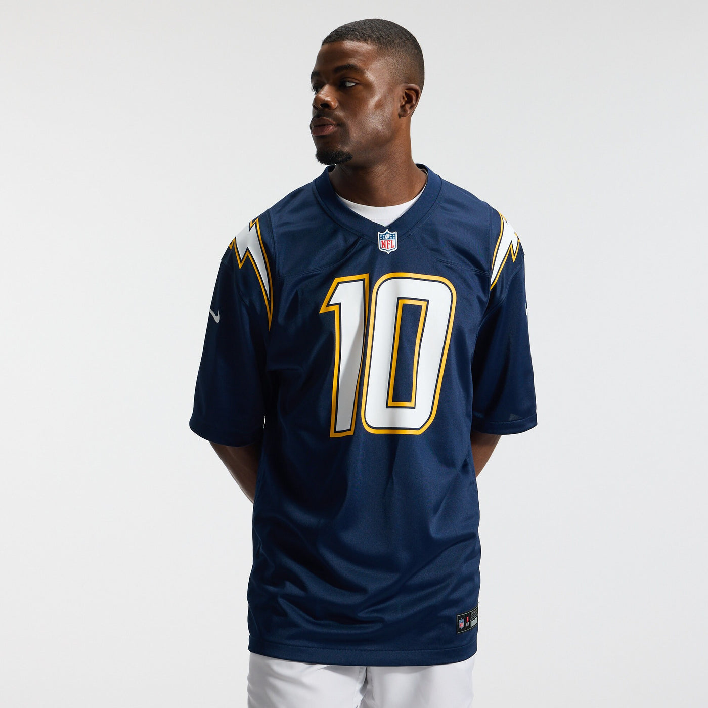 Los Angeles Chargers Justin Herbert Nike Navy Alternate Super Chargers Game Player Jersey
