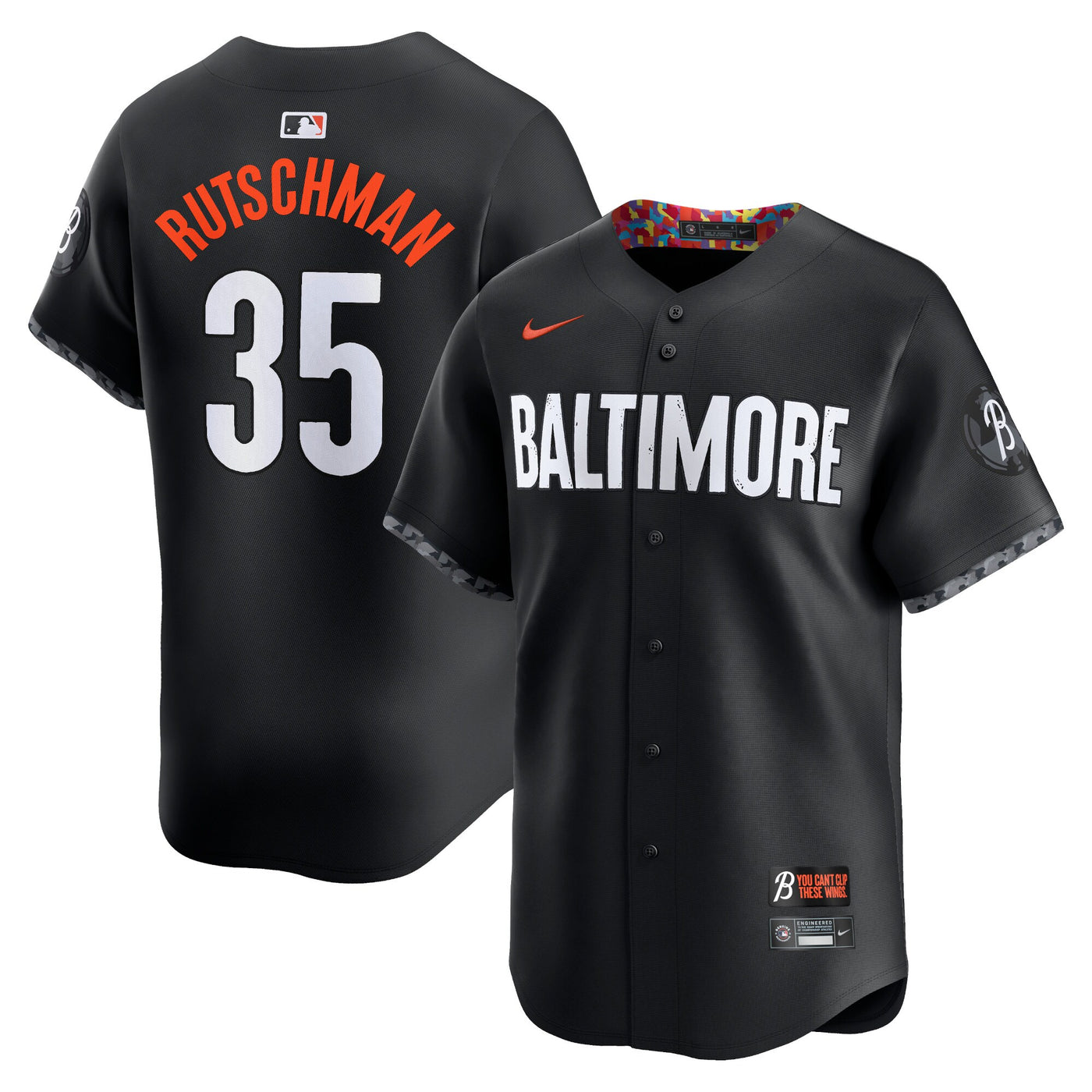 Baltimore Orioles Adley Rutschman Nike Black City Connect Limited Player Jersey