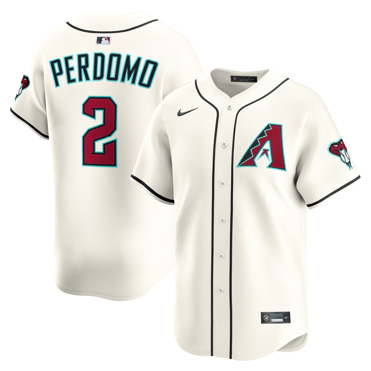 Arizona Diamondbacks Geraldo Perdomo Cream Home Limited Player Jersey