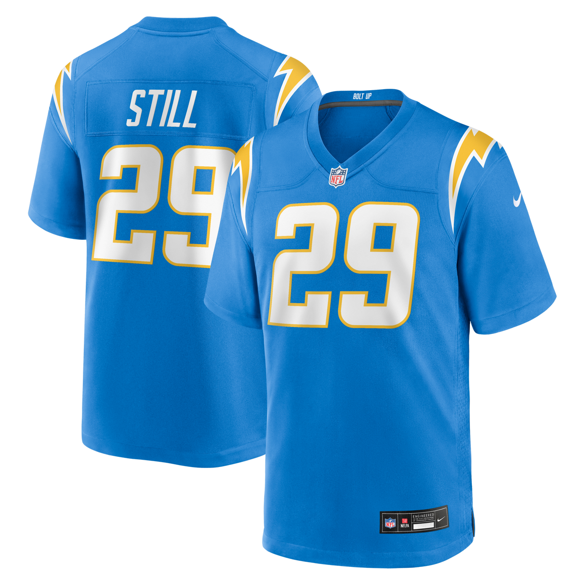 Los Angeles Chargers Tarheeb Still Powder Blue Team Game Jersey