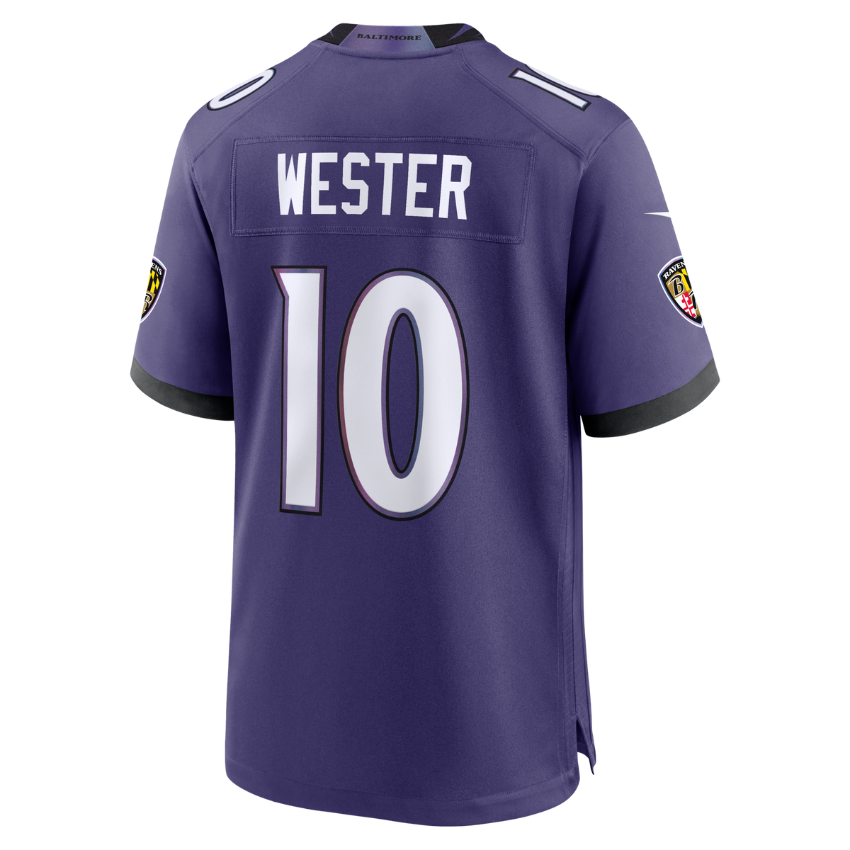 Baltimore Ravens LaJohntay Wester Purple Team Game Jersey
