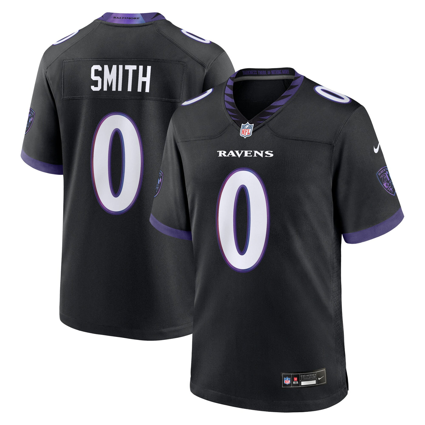 Baltimore Ravens Roquan Smith Nike Black Alternate Game Jersey