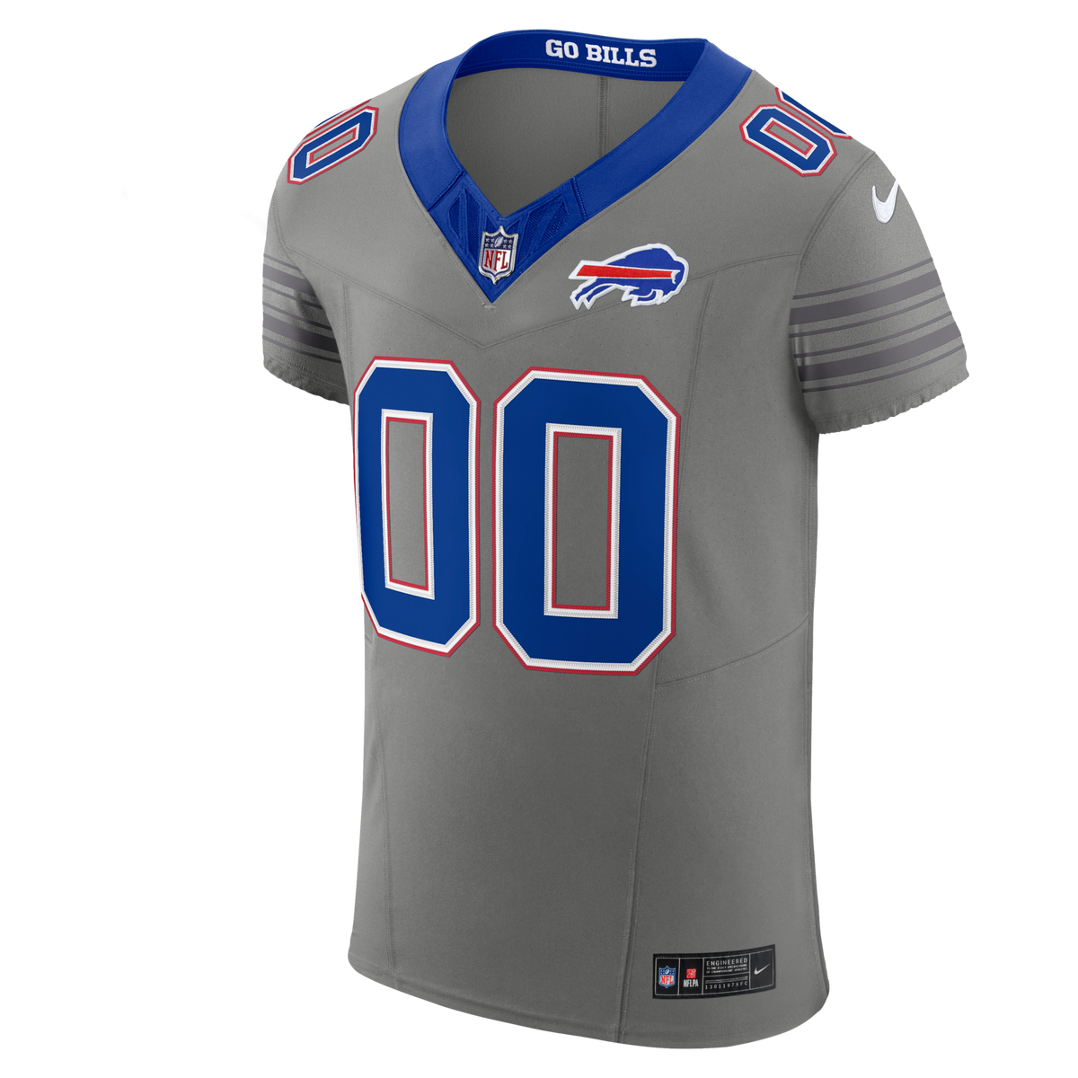 Buffalo Bills Gray Nickel City Vapor F.U.S.E. Custom Elite Jersey