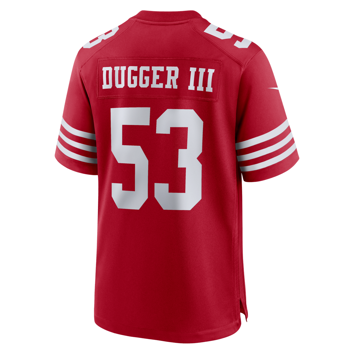 San Francisco 49ers Jaden Dugger Scarlet Team Game Jersey