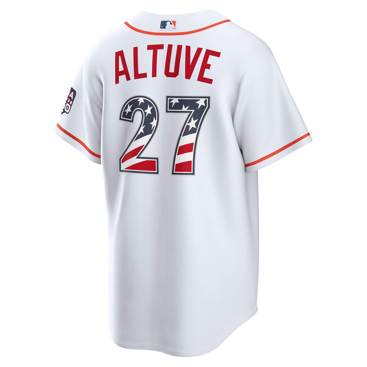 Fourth of July Houston Astros Jose Altuve White USA 250 Stadium Jersey