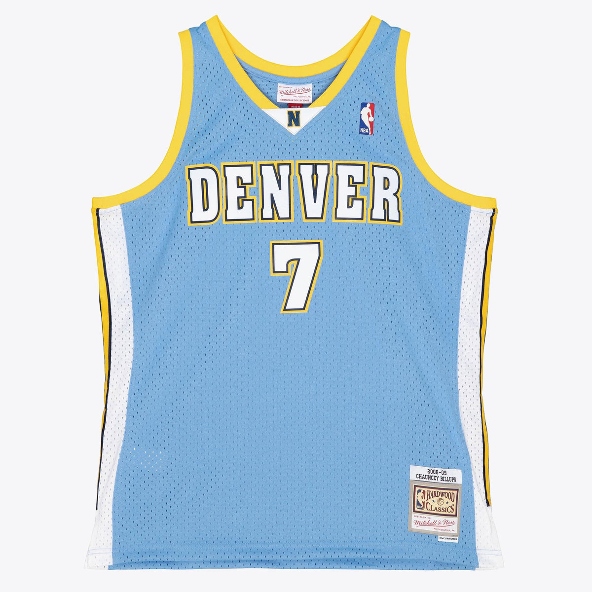 Denver Nuggets Mitchell & Ness Chauncey Billups 2008 Swingman Authentic Jersey - Columbia Blue