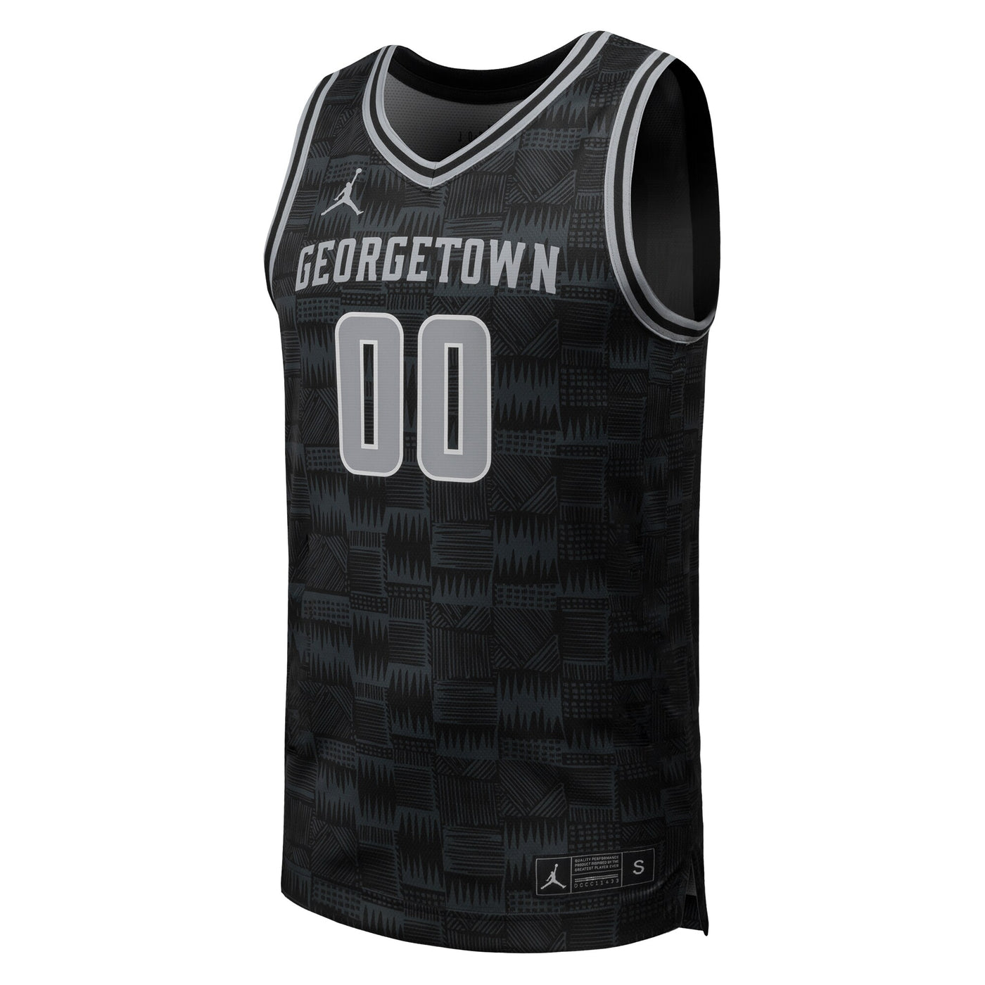 Jordan Brand #00 Black Georgetown Hoyas Replica Basketball Jersey