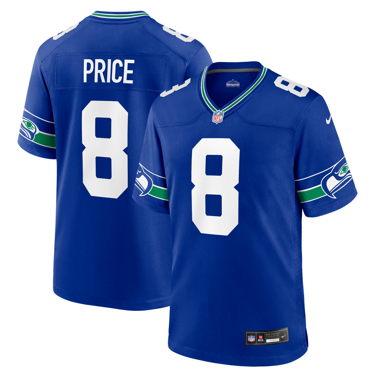 Seattle Seahawks Jadarian Price Royal Alternate Game Jersey
