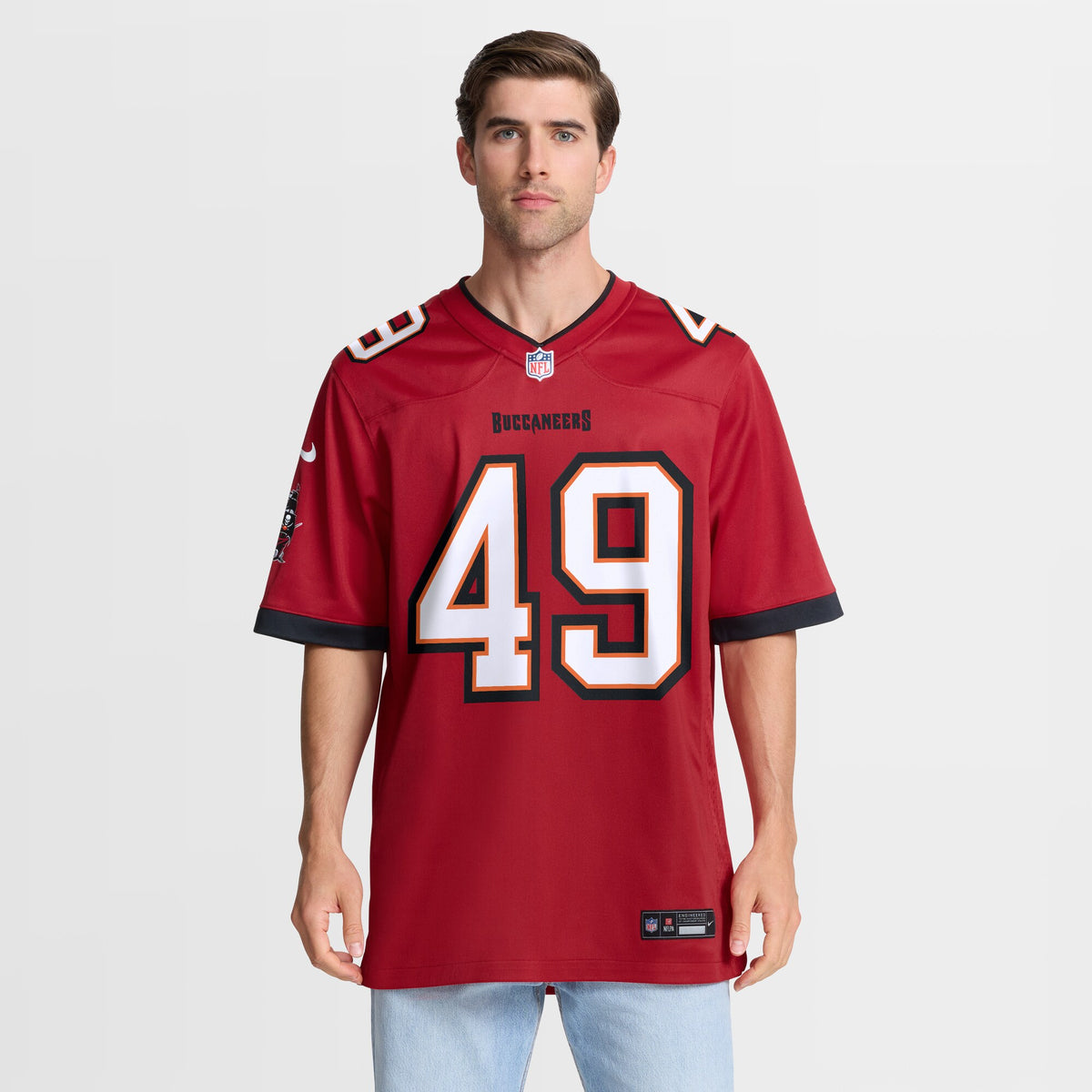 Tampa Bay Buccaneers Owen Wright Red Team Game Jersey