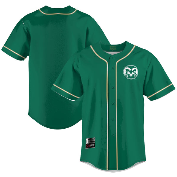 GameDay Greats Green Colorado State Rams Lightweight Baseball Jersey