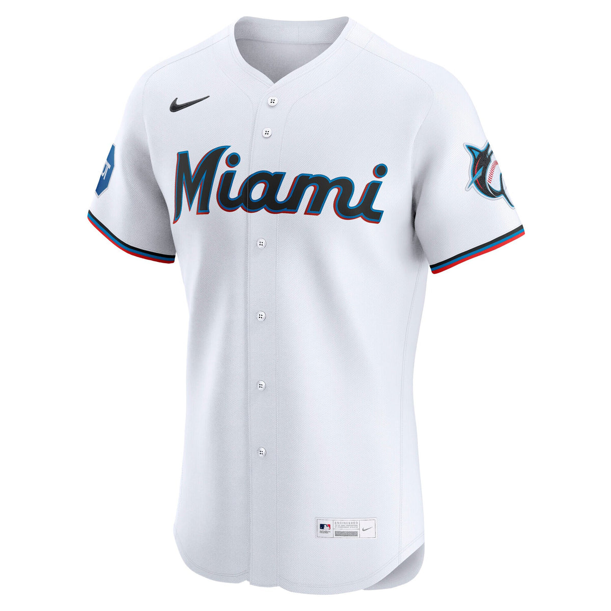 Miami Marlins White Home Elite Jersey