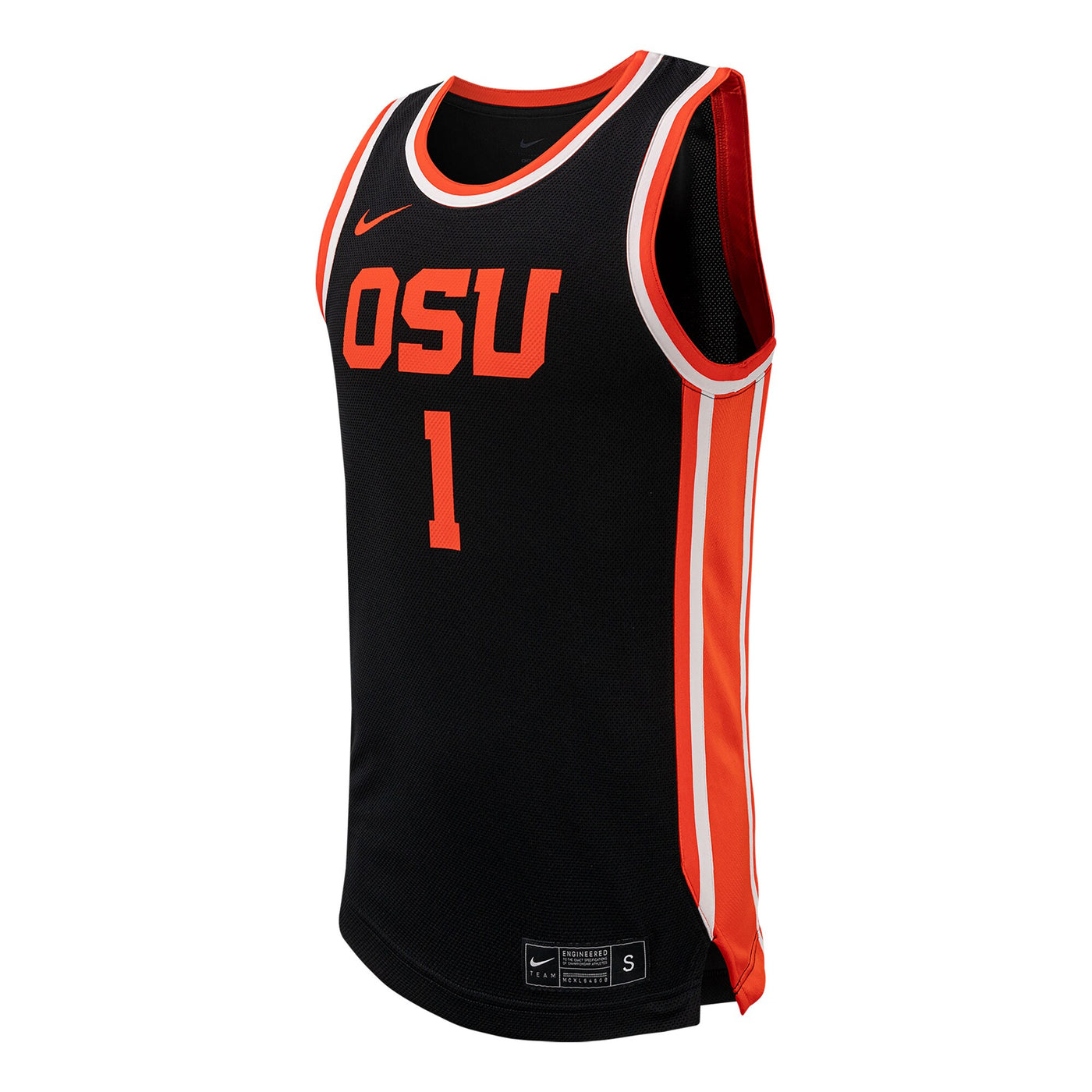 Nike #1 Black Oregon State Beavers Replica Basketball Jersey
