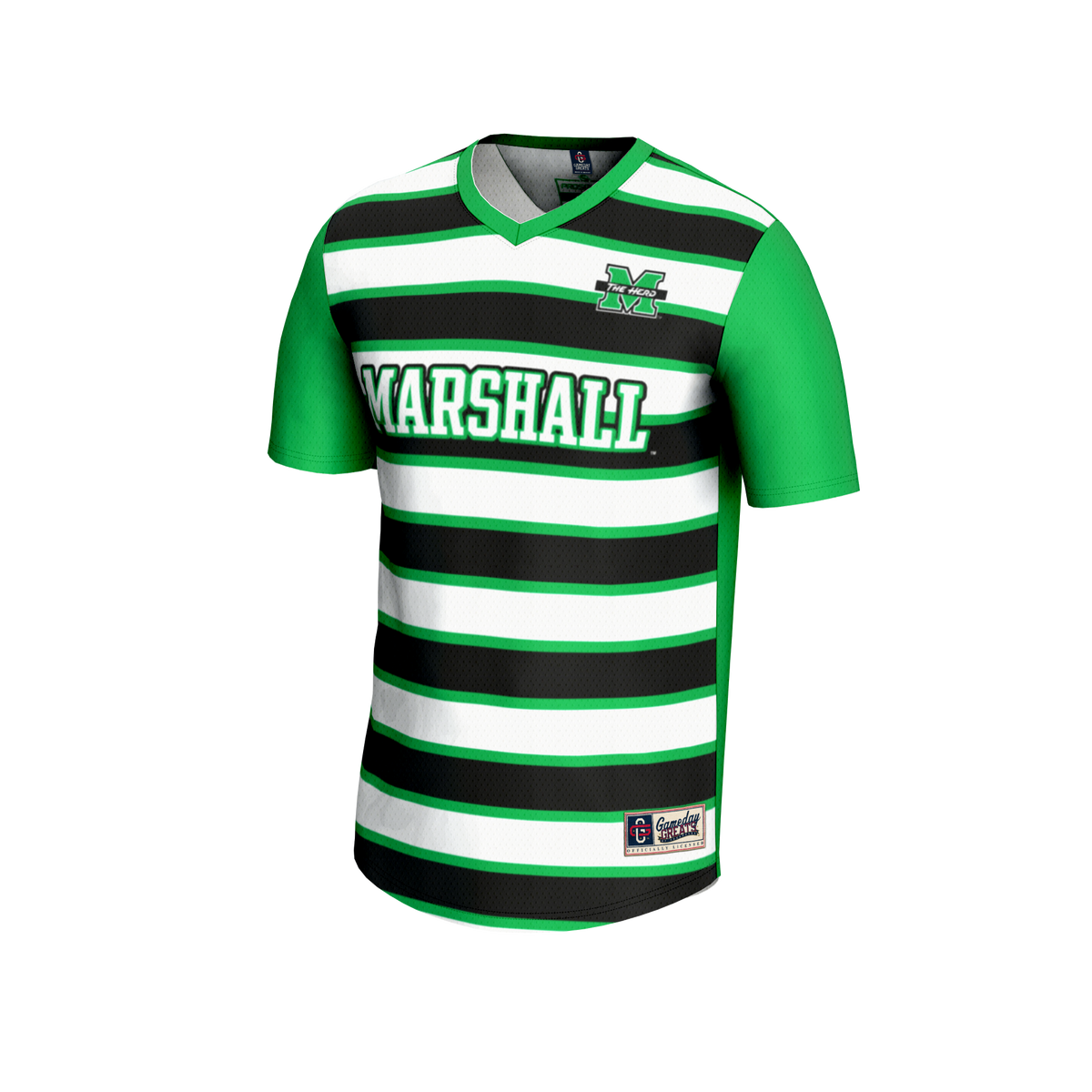 #1 Marshall Thundering Herd GameDay Greats Lightweight Soccer Fashion Jersey - Kelly Green