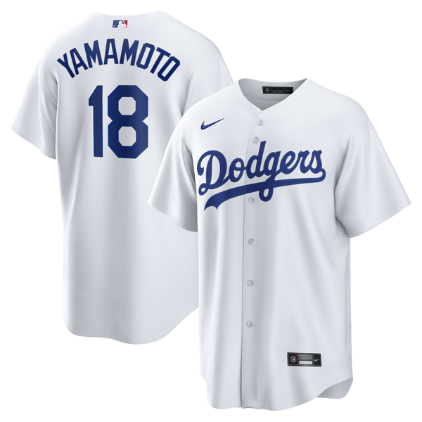 Los Angeles Dodgers Yoshinobu Yamamoto White Home Replica Jersey