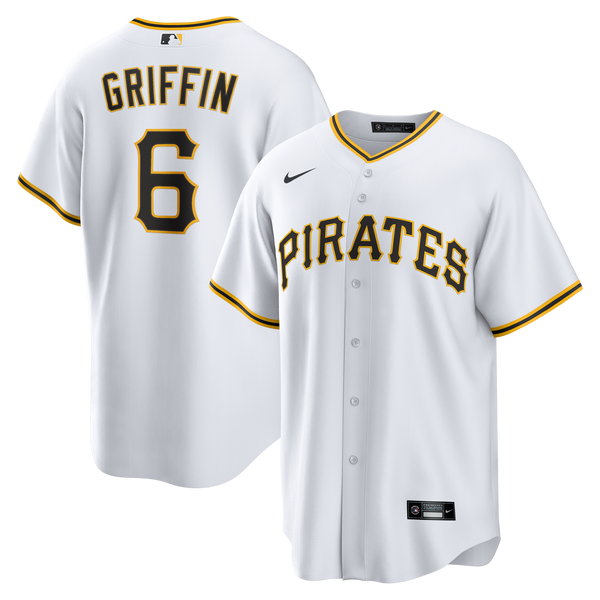 Pittsburgh Pirates Konnor Griffin Nike White Home Replica Jersey
