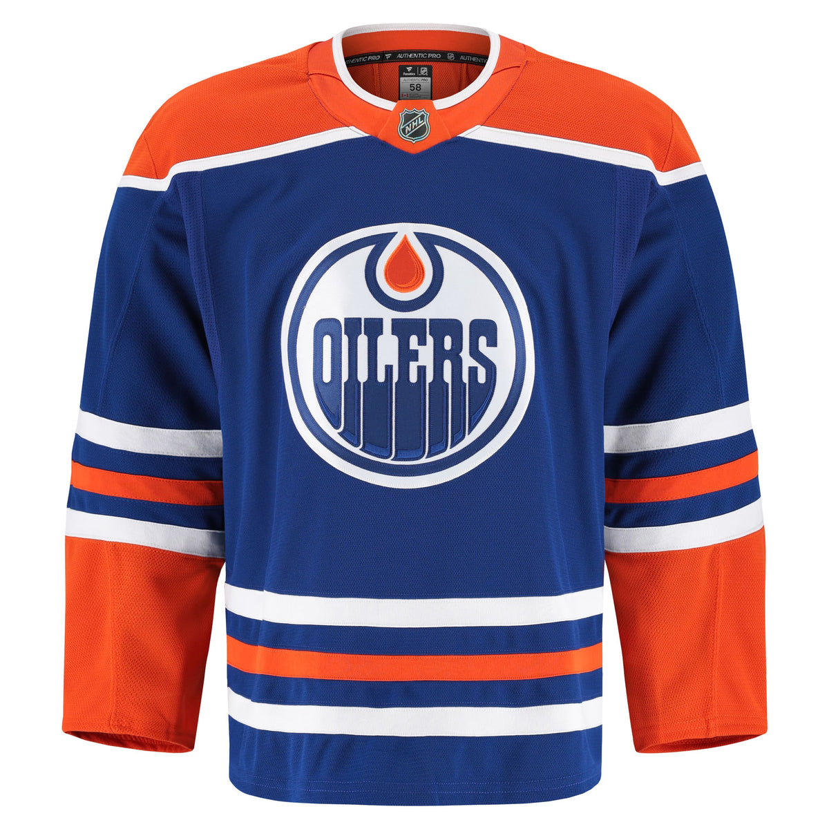 Edmonton Oilers Fanatics Royal Home Authentic Pro Jersey