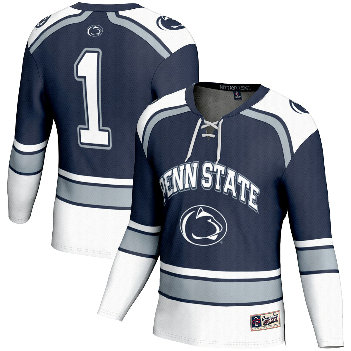#1 Penn State Nittany Lions GameDay Greats Hockey Jersey - Navy