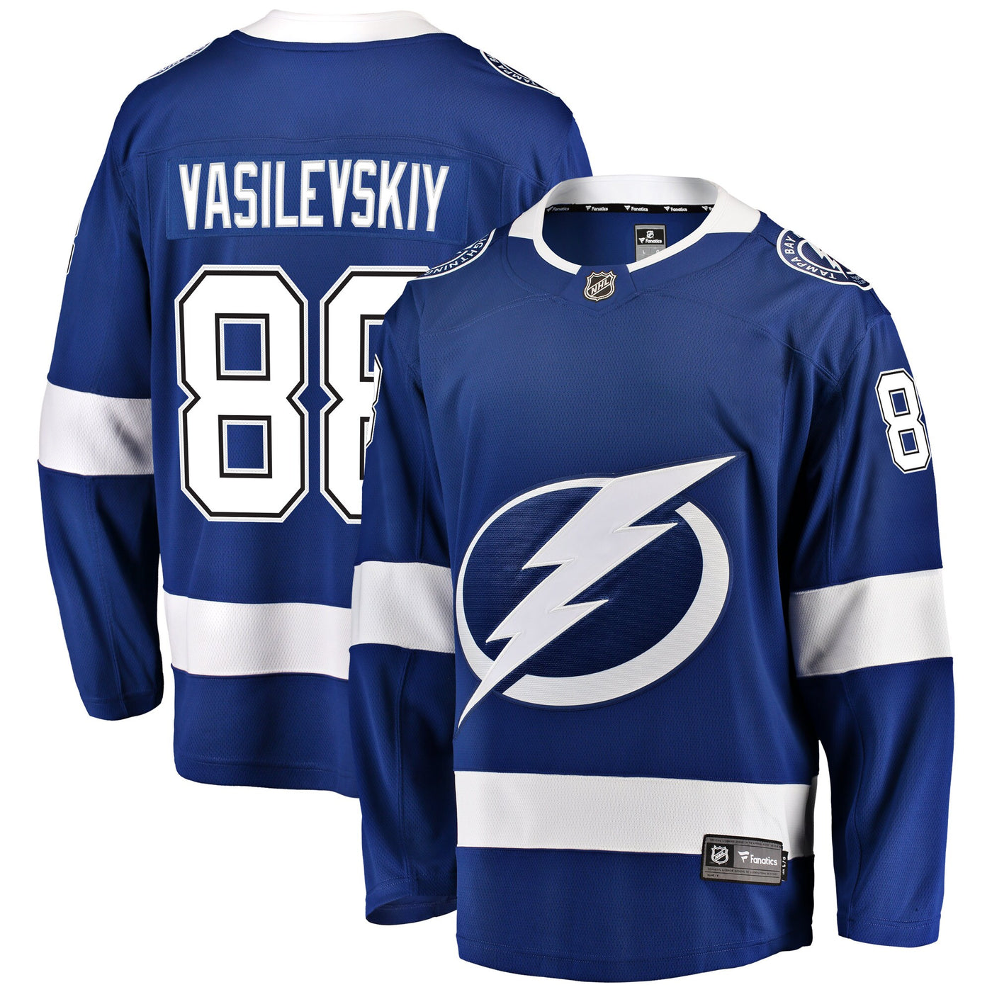 Tampa Bay Lightning Andrei Vasilevskiy Fanatics Blue Home Breakaway Player Jersey