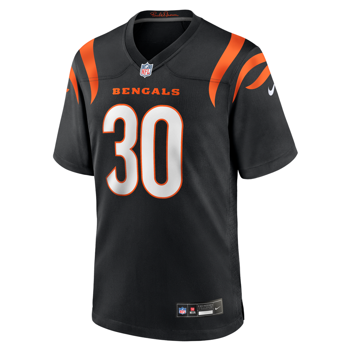 Cincinnati Bengals Chase Brown Black Team Game Jersey