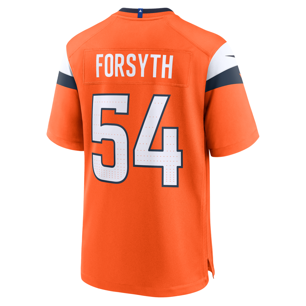 Denver Broncos Alex Forsyth Nike Orange Team Game Jersey