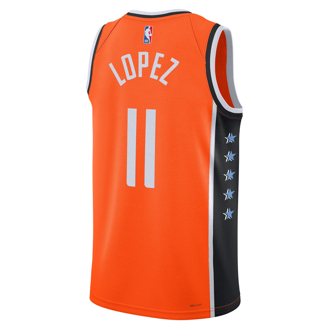 LA Clippers Nike 2025/26 City Edition Swingman Jersey - Orange - Brook Lopez
